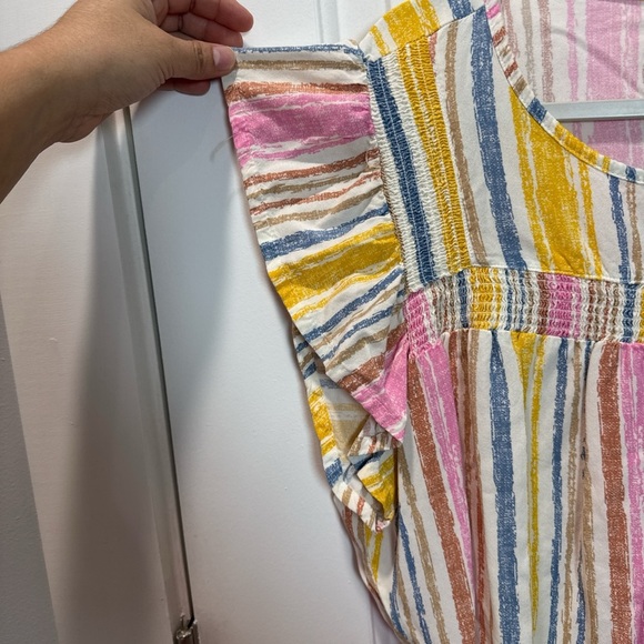 Kiwi fresh womens sleeveless Multicolor Striped Blouse. Size XL - Picture 6 of 9